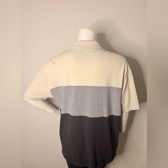 Preswick & Moore Gray and Black Polo Shirt with Color Block Design - Picture 14 of 14